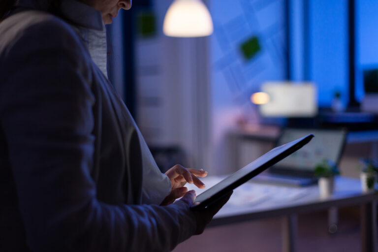 Woman with tablet